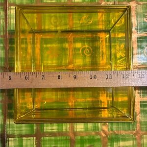 Yellow Square storage box 7.5 by 7.5 inches